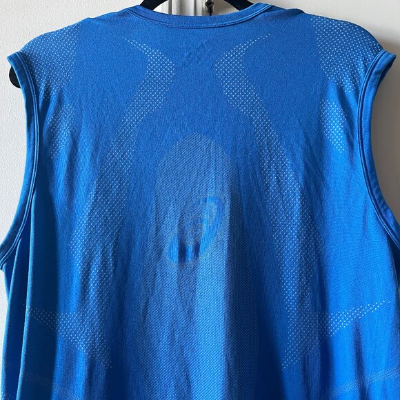Asics Men’s Singlet XL Blue Lightweight Running Tank - Picture 5 of 5